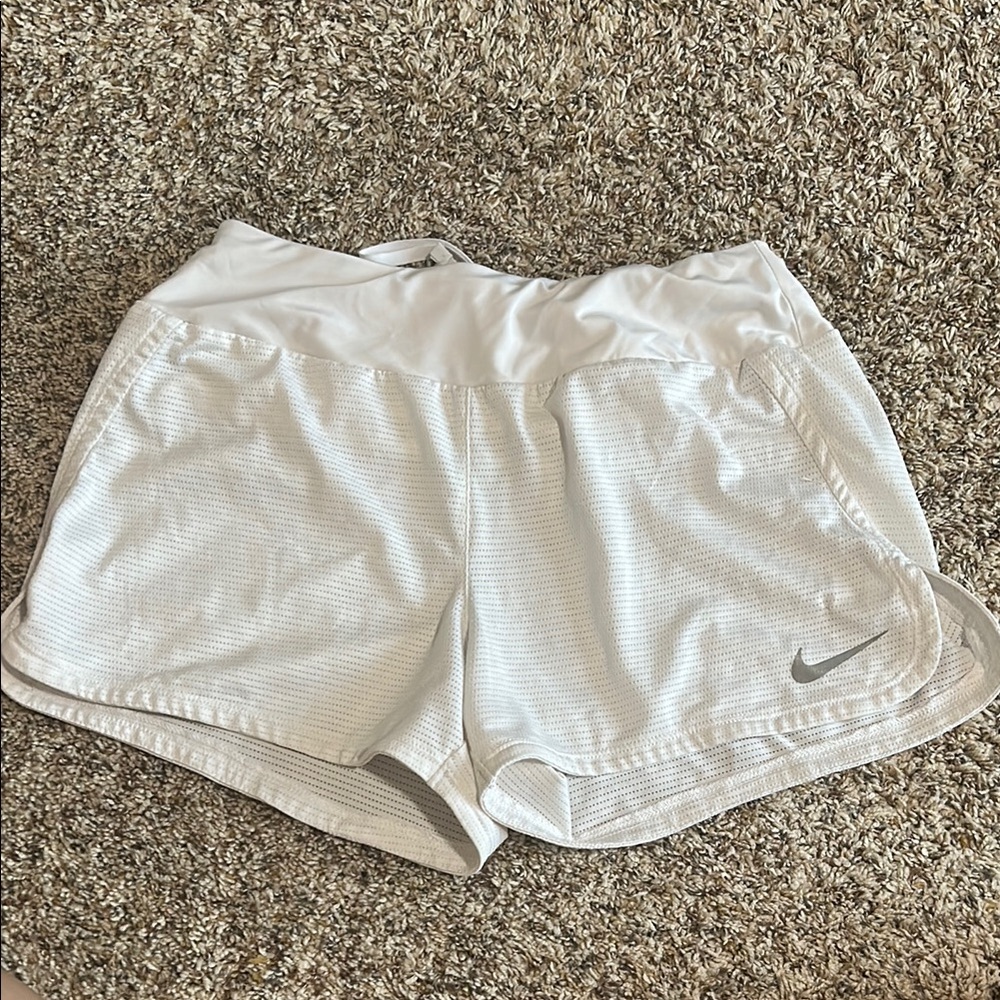 Nike Women's White Athletic Shorts